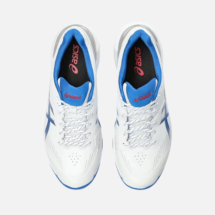 Asics 350 Not Out FF White/Tuna Blue Cricket Shoes - Cric Studio