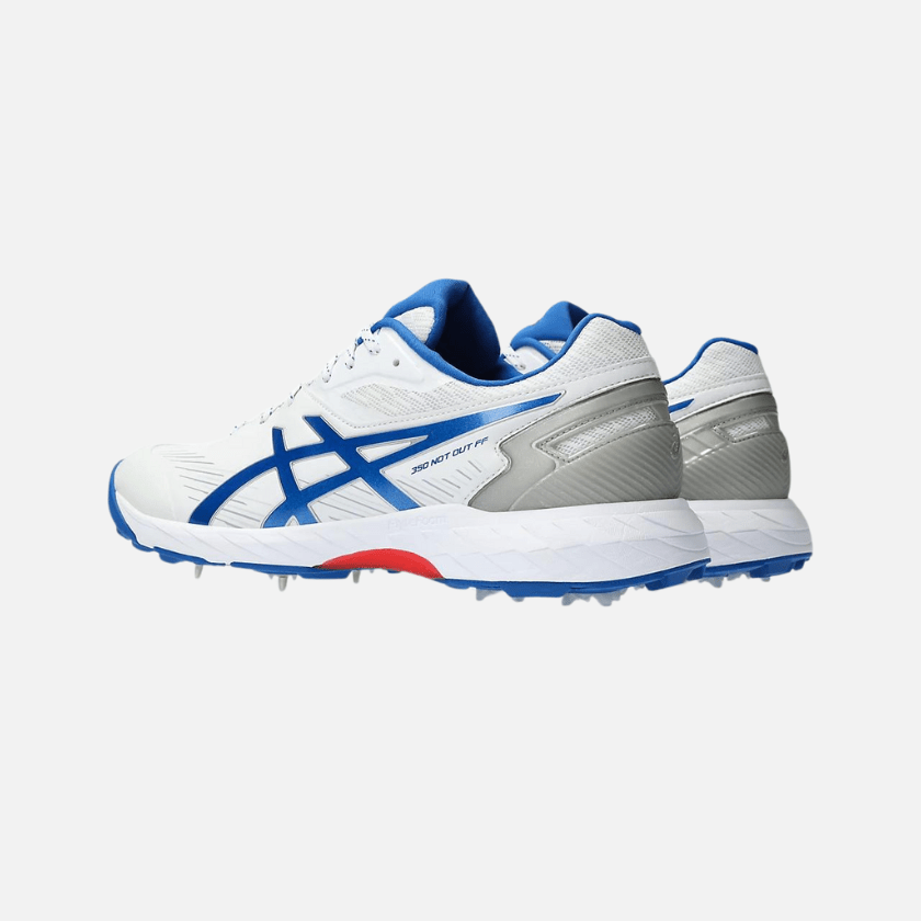 Asics 350 Not Out FF White/Tuna Blue Cricket Shoes - Cric Studio