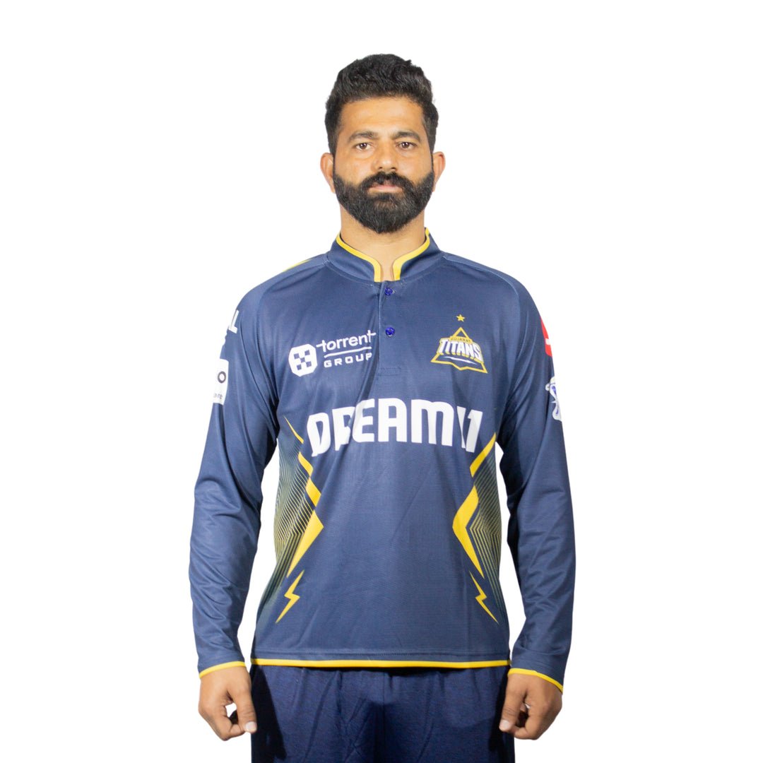 Gujarat Titans Official Match Edition Jersey IPL 2025 Adult Long Sleeve - Cric Studio