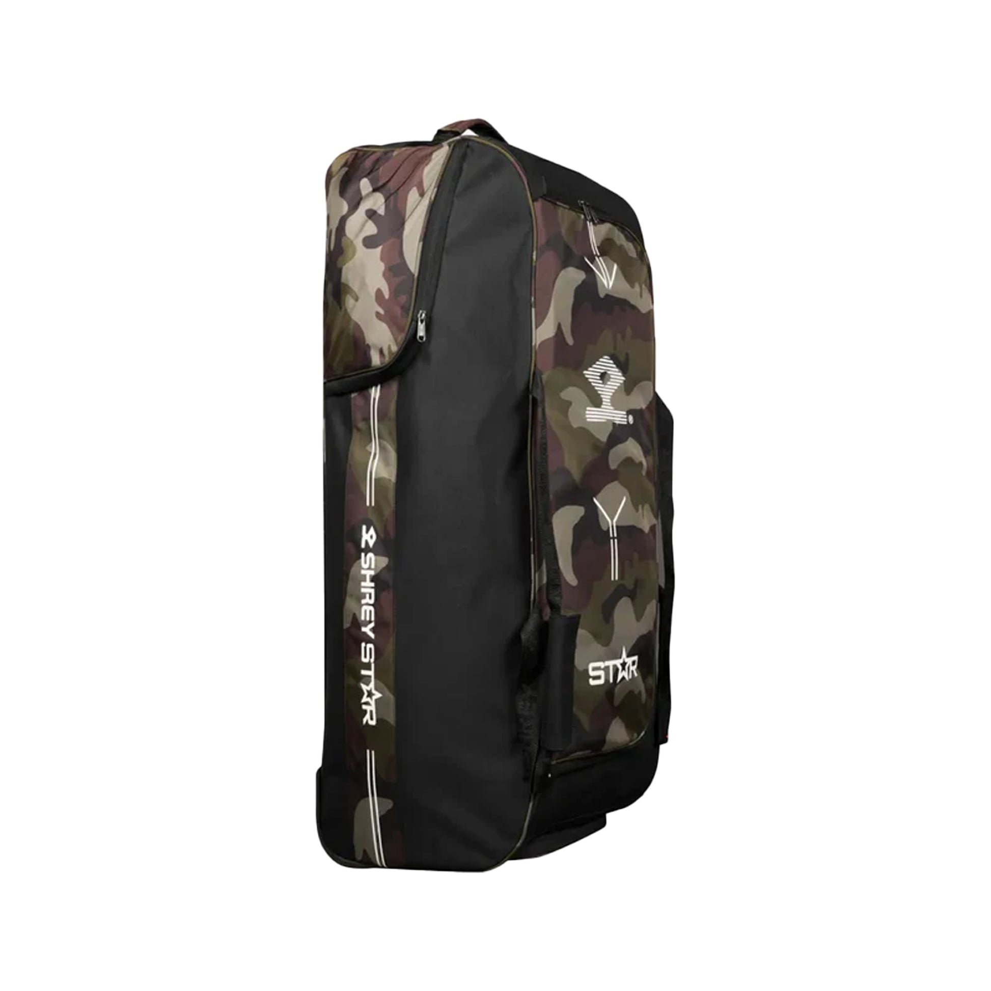 Shrey Star Wheelie Camoflauge 2.0 Black Cricket Kit Bag - Cric Studio