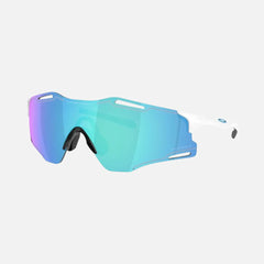 Oakley Sports Sunglasses 9512-02 Cybr Zero Polished White Prizm Sapphire