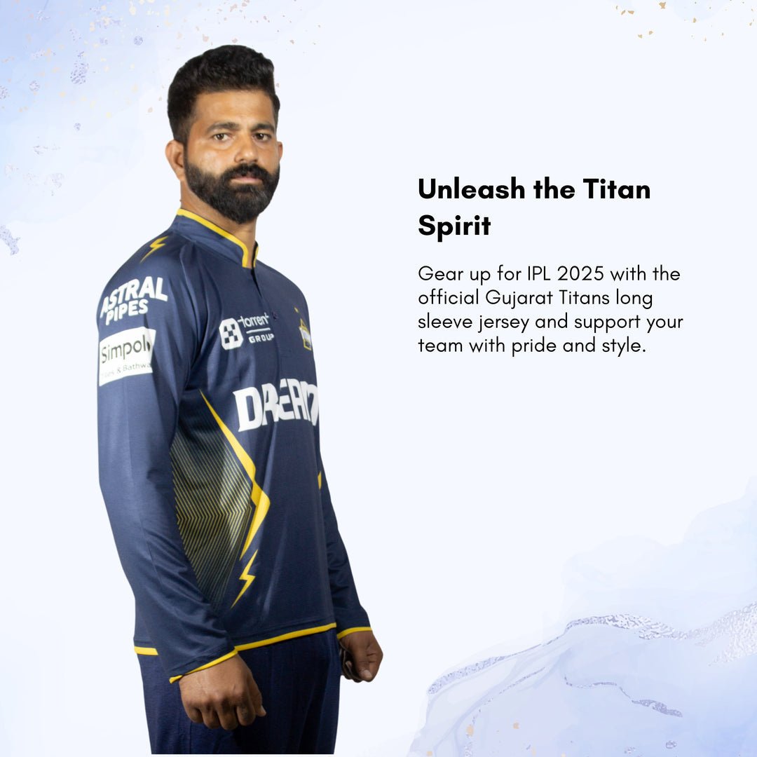 Gujarat Titans Official Match Edition Jersey IPL 2025 Adult Long Sleeve - Cric Studio