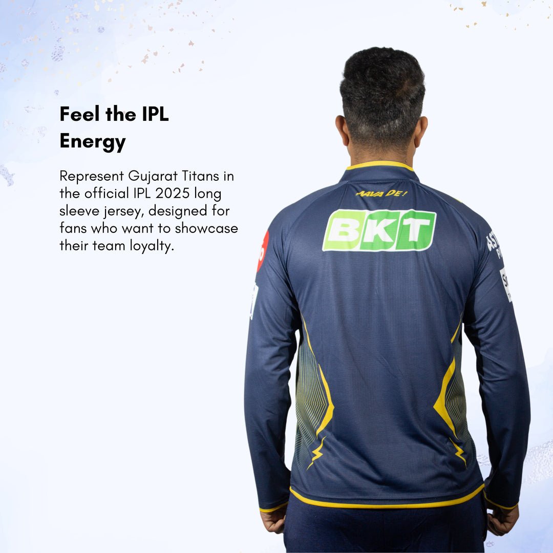 Gujarat Titans Official Match Edition Jersey IPL 2025 Adult Long Sleeve - Cric Studio