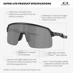 Oakley Sports Sunglasses 9463-19 Sutro Lite Matte White Prizm Sapphire