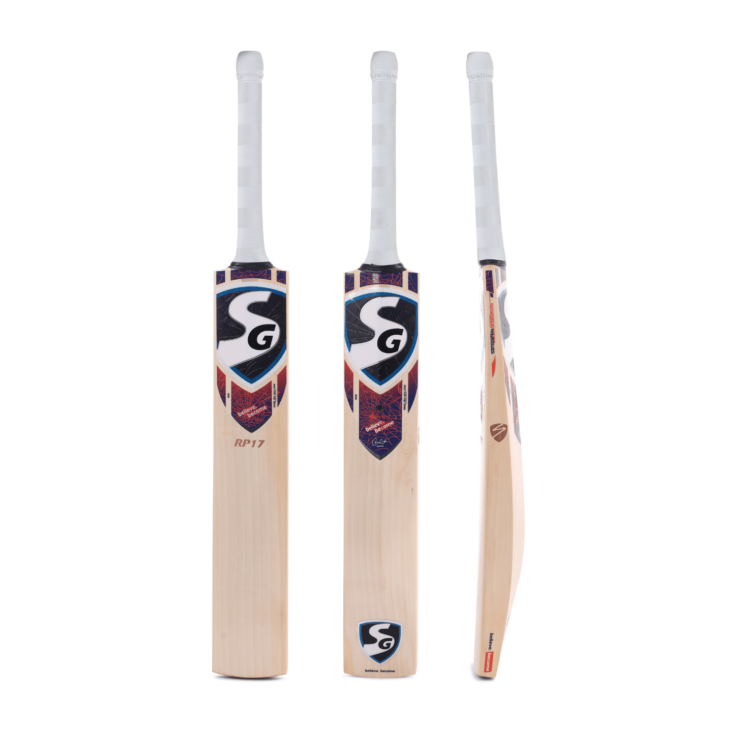 SG RP 17 English Willow Cricket Bat with SG|Str8bat Sensor (Rishabh Pant Series) - Cric Studio