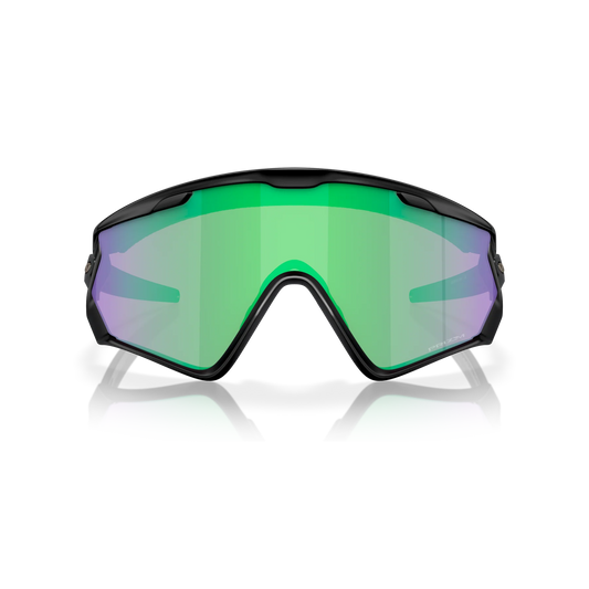 Oakley Sports Sunglasses 9418-28 Wind Jacket Matte Black Prizm Road Jade