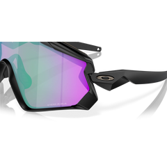 Oakley Sports Sunglasses 9418-28 Wind Jacket Matte Black Prizm Road Jade