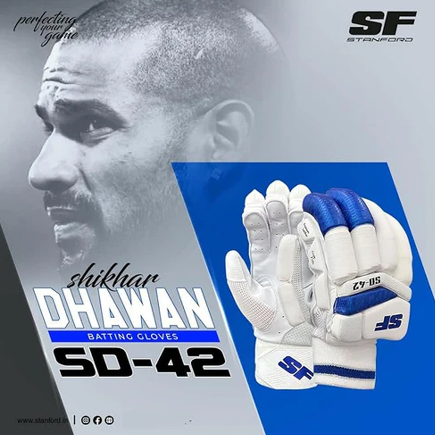 SF SD - 42 Batting Gloves - Cric Studio