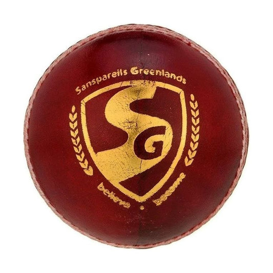 SG Club™ Red Cricket Leather Ball - Cric Studio