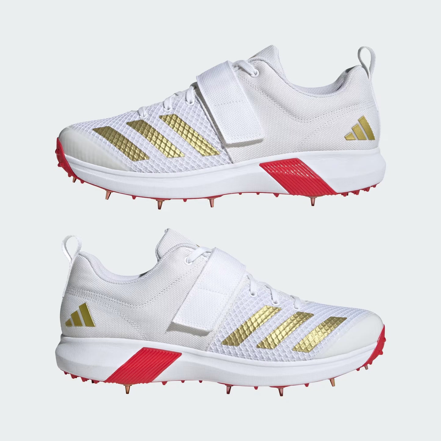 Adidas Adipower Vector 20 Gold/Red Cricket Spikes