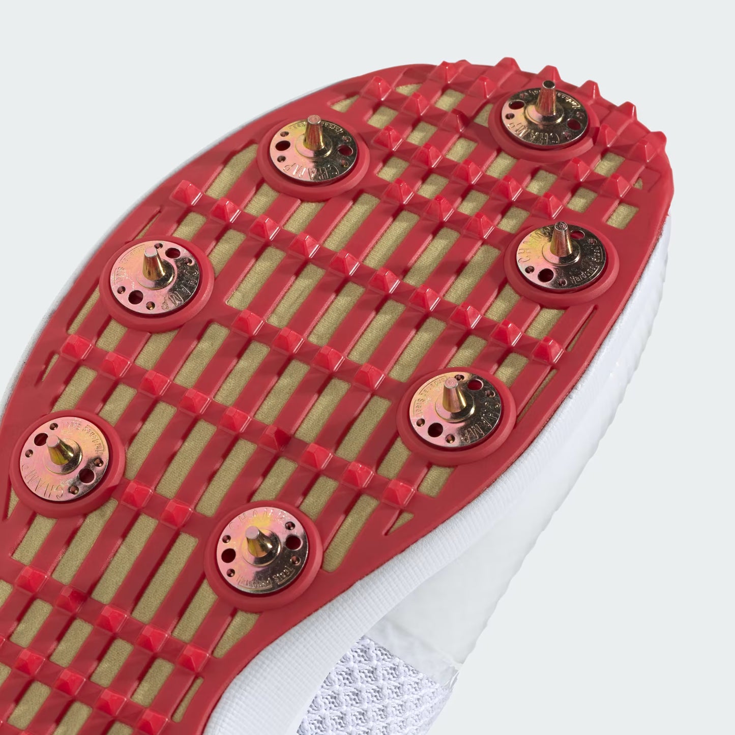 Adidas Adipower Vector 20 Gold/Red Cricket Spikes