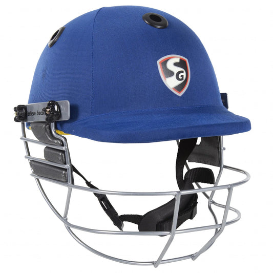 SG Blazetech Coloured Cricket Helmet (Blue) - Cric Studio
