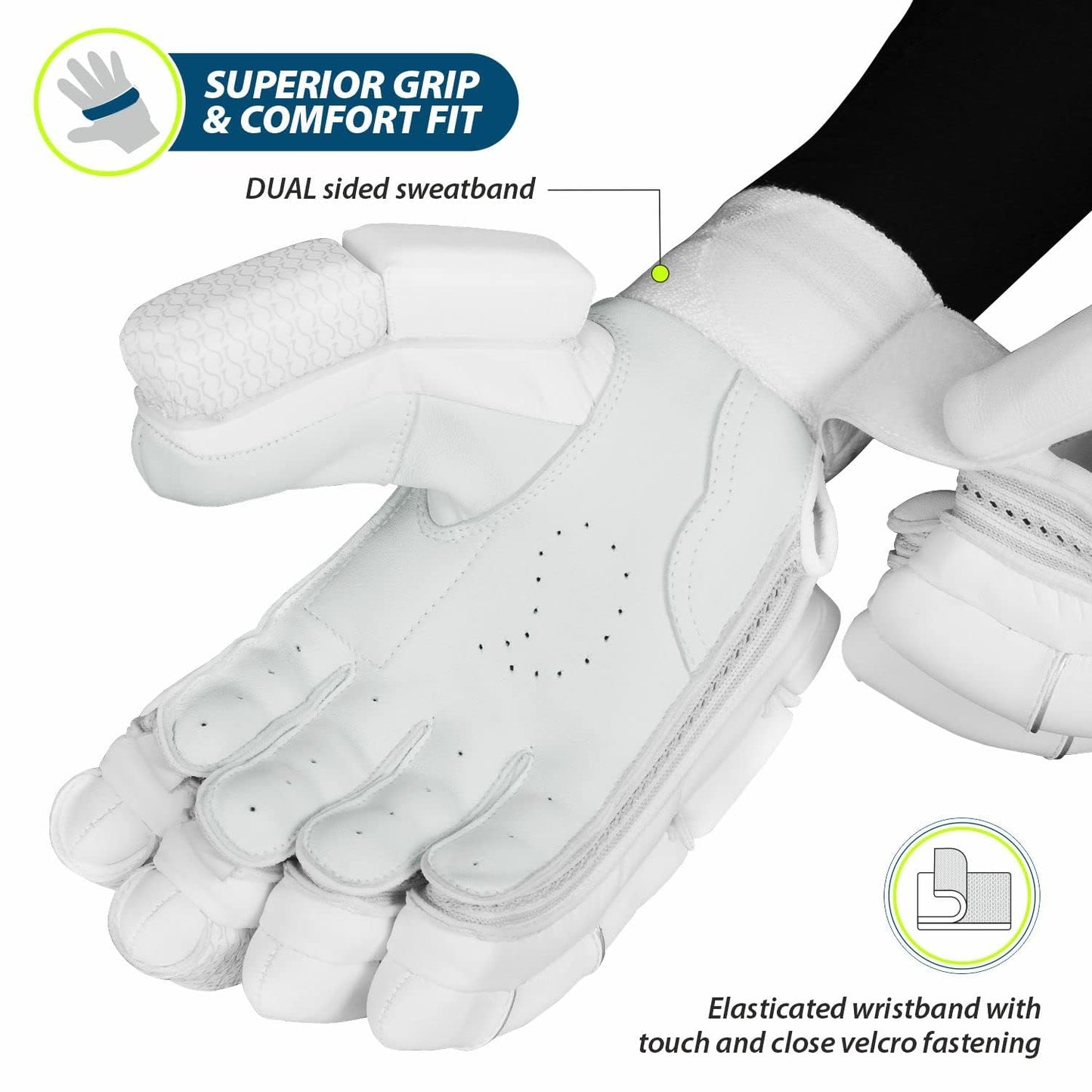 DSC Condor Pro Leather Cricket Batting Gloves for Mens - Cric Studio