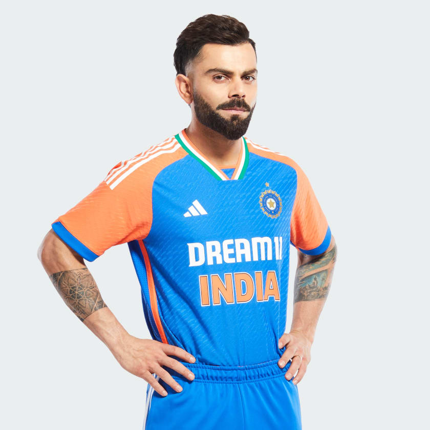 Adidas Official Team India Cricket T20 International Jersey - Cric Studio