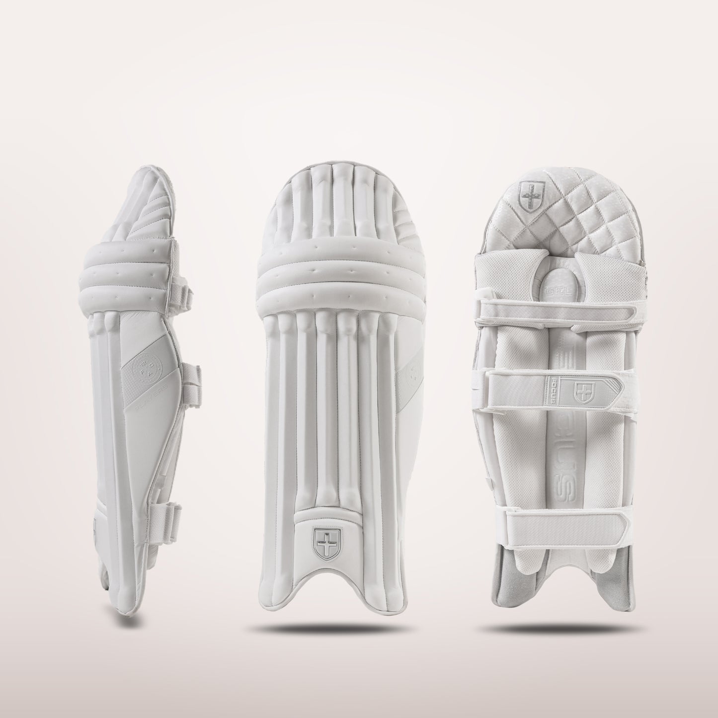 Focus Player Pads White - Cric Studio
