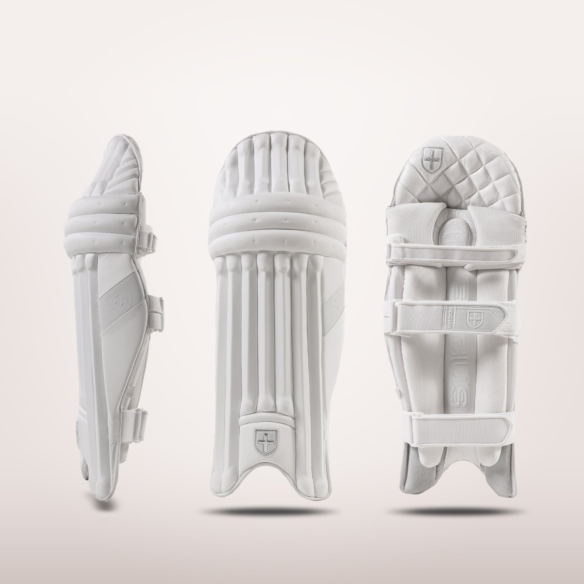 Focus Player Pads White - Cric Studio