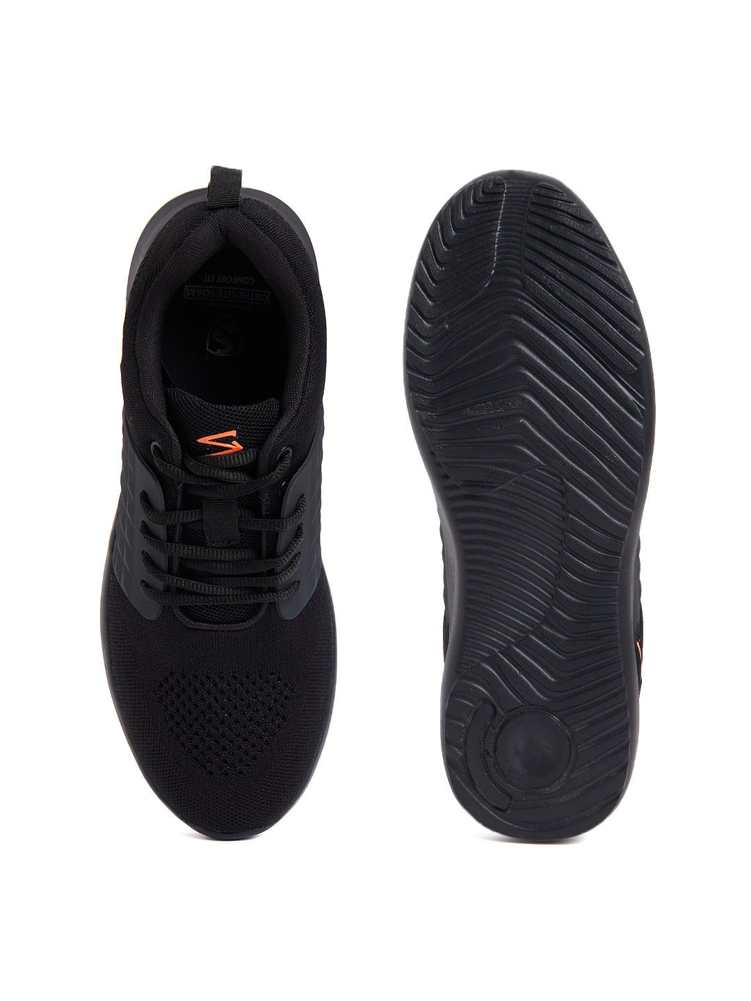 SG Franklin Running Sports Shoes For Men, Black - Cric Studio