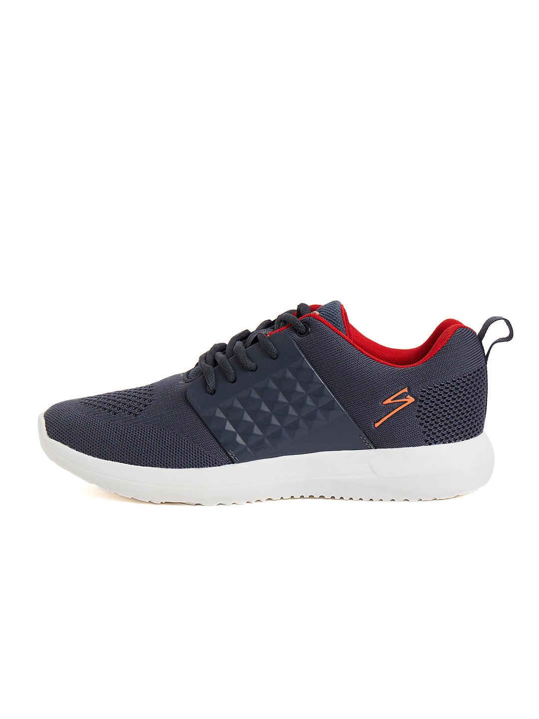 SG Franklin Running Sports Shoes For Men Dark Grey/Red - Cric Studio