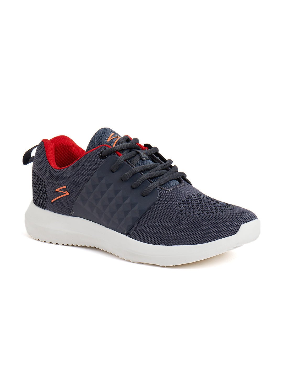 SG Franklin Running Sports Shoes For Men Dark Grey/Red - Cric Studio