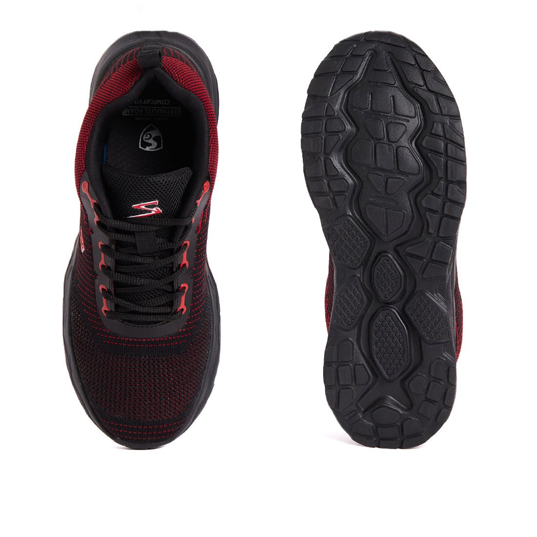 SG Mavrick Running Sports Shoes For Men, Black/Mehroon - Cric Studio