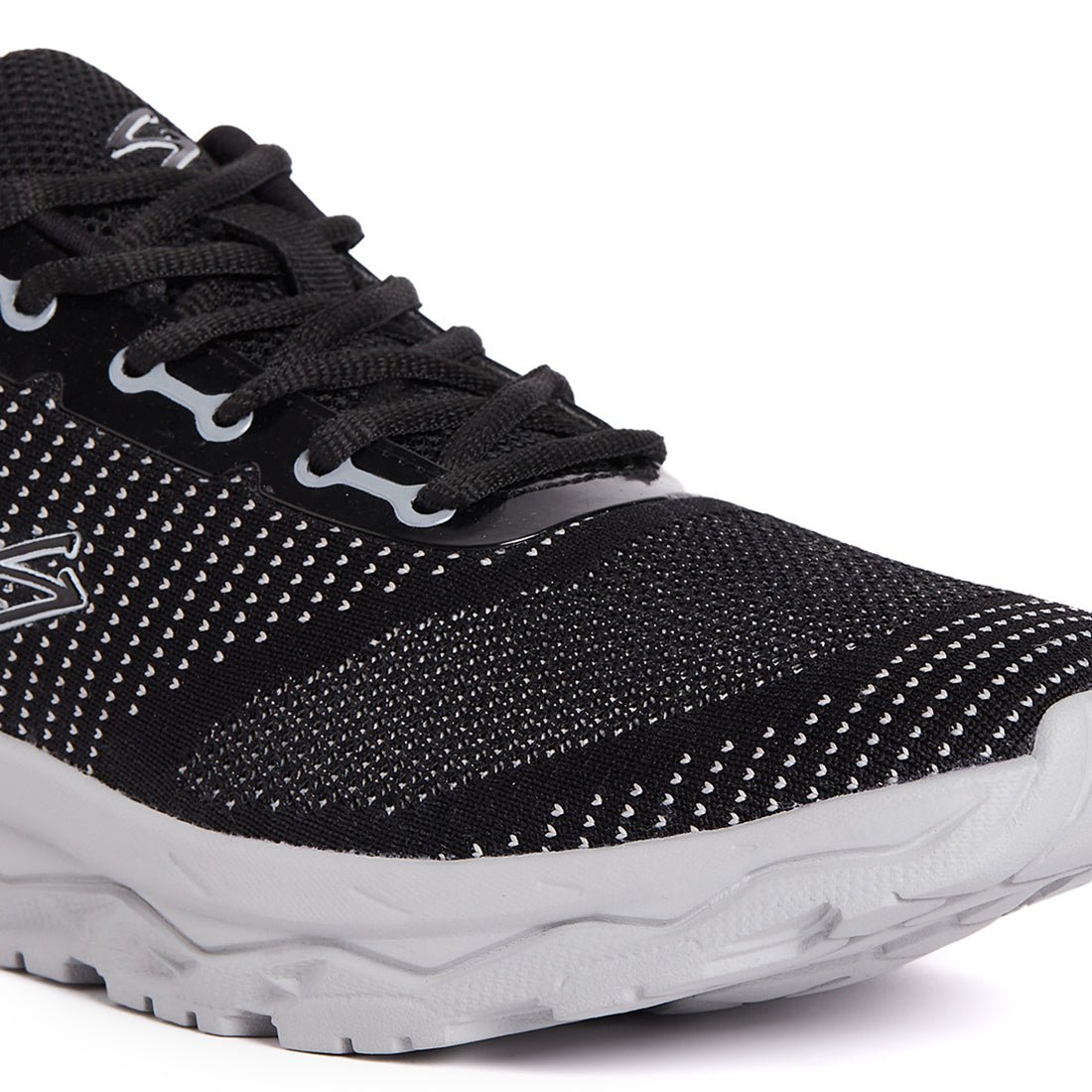 SG Mavrick Running Sports Shoes For Men, Black/L.Grey - Cric Studio