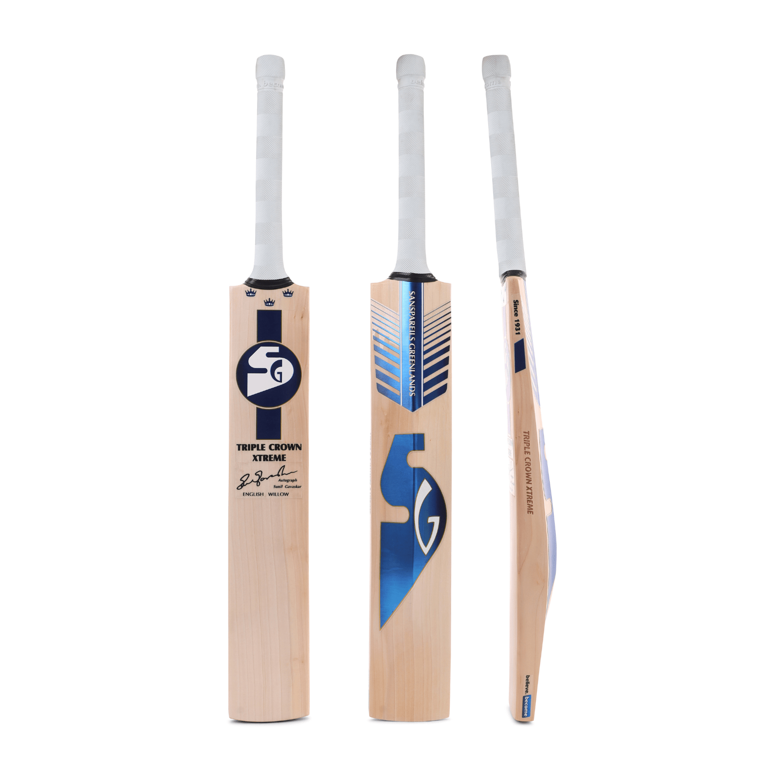 SG Triple Crown Xtreme English Willow Cricket Bat SH - Cric Studio