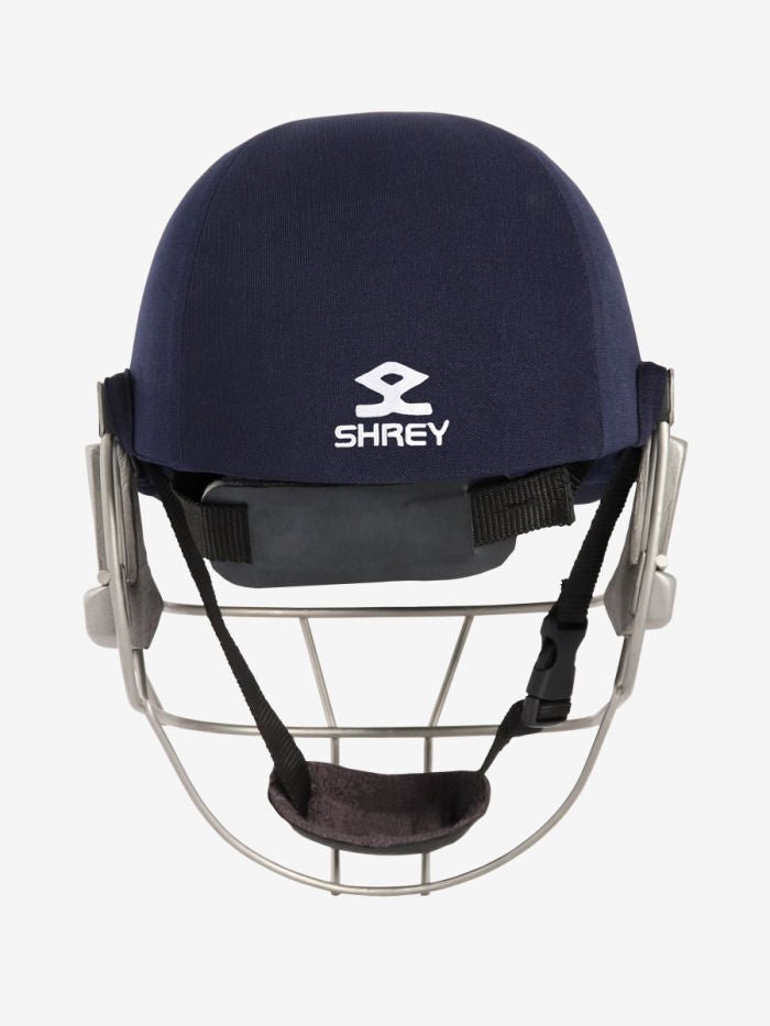Shrey Pro Guard Air Titanium Helmet Navy - Cric Studio
