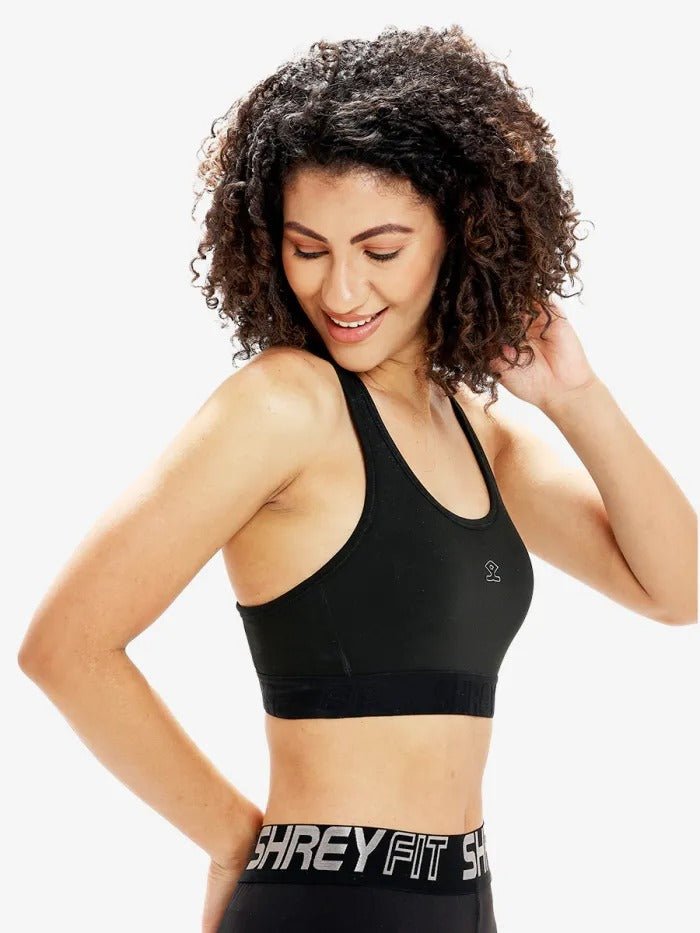 Shrey Clair Sports Bra Black - Cric Studio