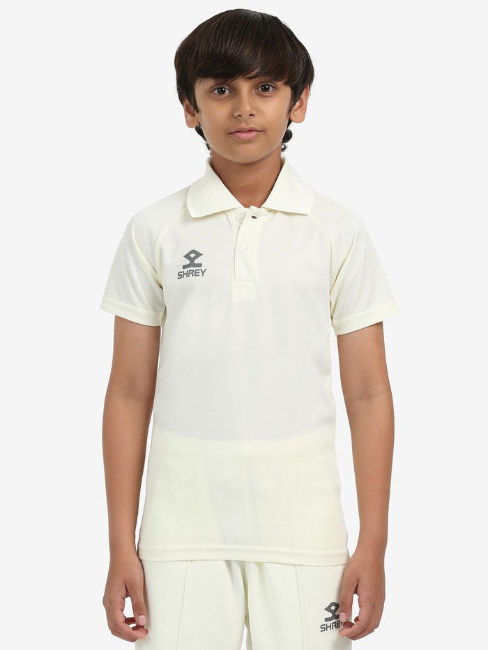 Shrey Cricket Match Shirt Short Sleeve - Junior - Cric Studio
