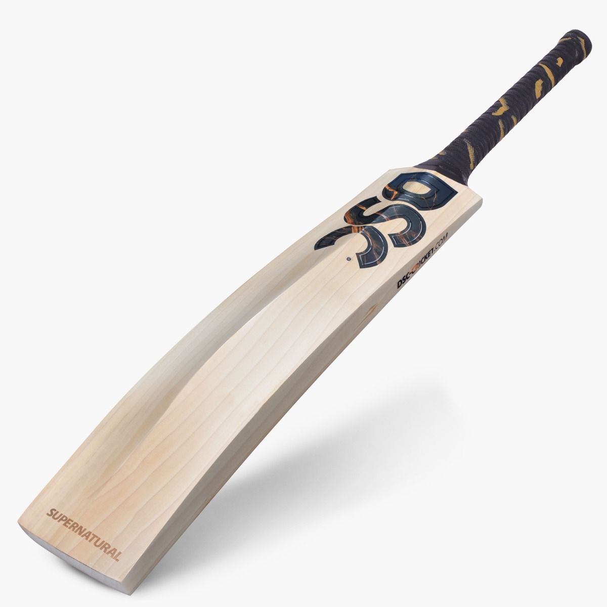 DSC Supernatural English Willow Bat (Black Marble) - Cric Studio