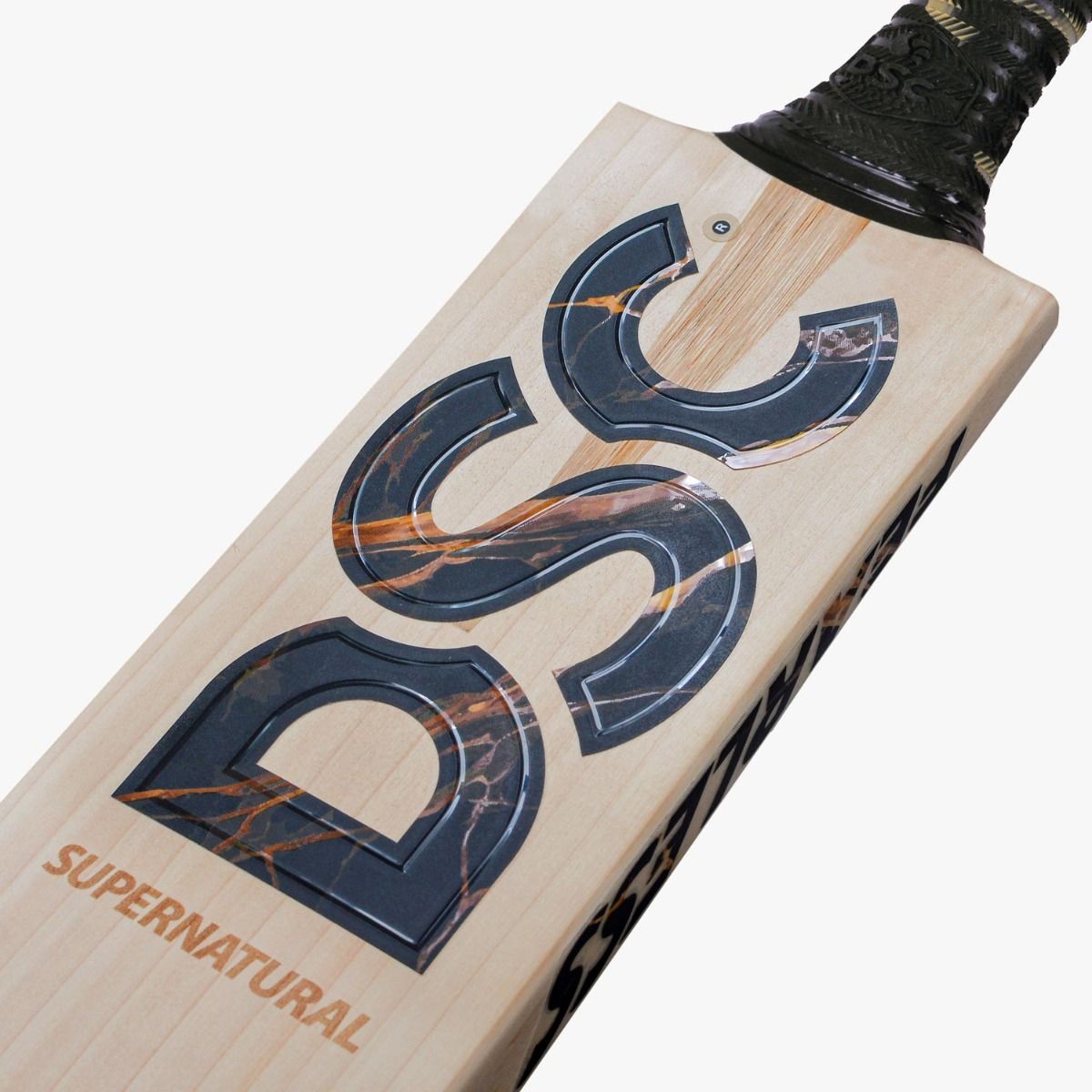 DSC Supernatural English Willow Bat (Black Marble) - Cric Studio
