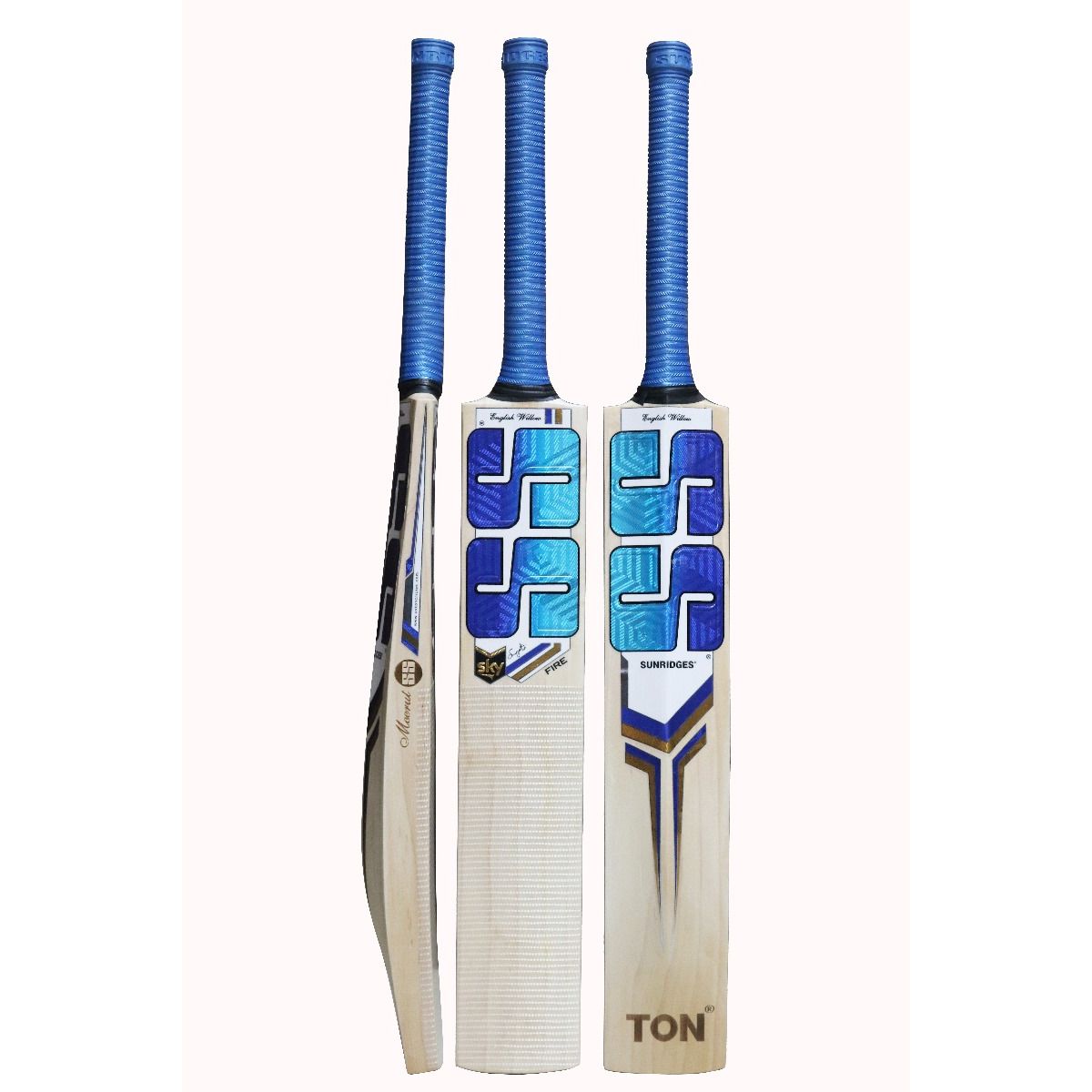 SS Sky Fire English Willow Cricket Bat SH - Cric Studio