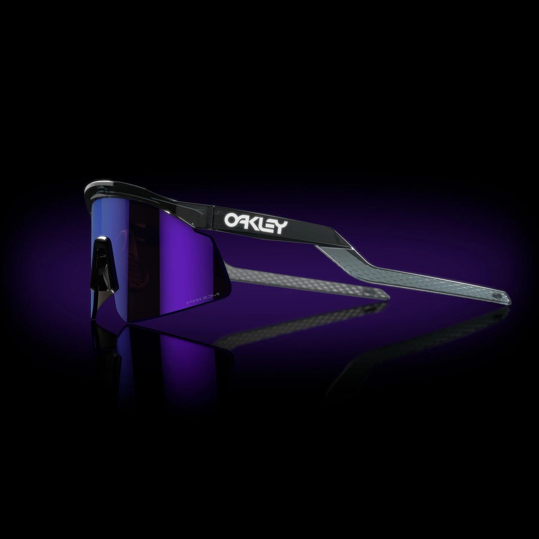 Oakley Sports Sunglasses 9229-04 Hydra Crystal Black Prizm Violet