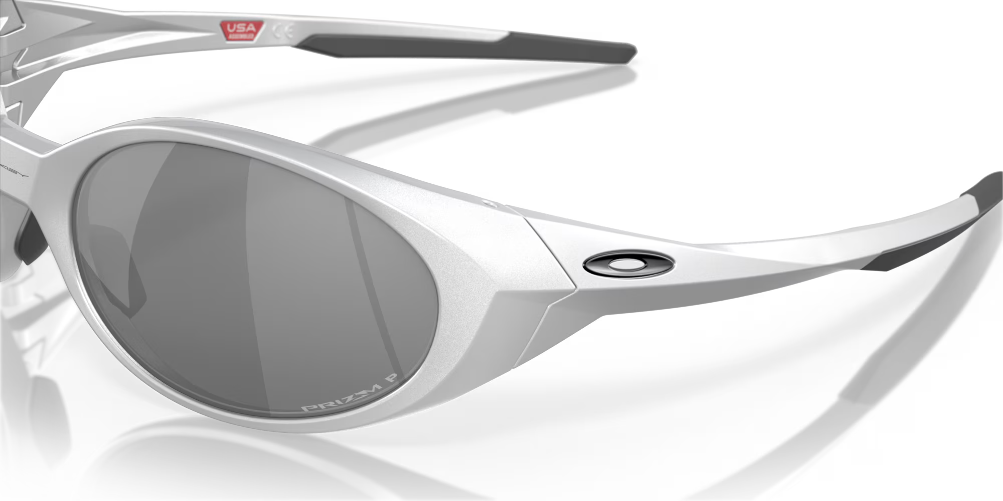 Oakley Sports Sunglasses 9438-05 Eye Jacket Redux Silver Prizm Black Polarized