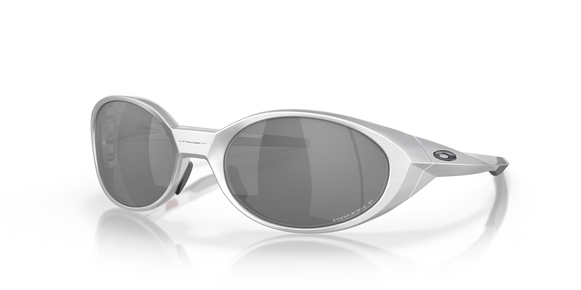 Oakley Sports Sunglasses 9438-05 Eye Jacket Redux Silver Prizm Black Polarized