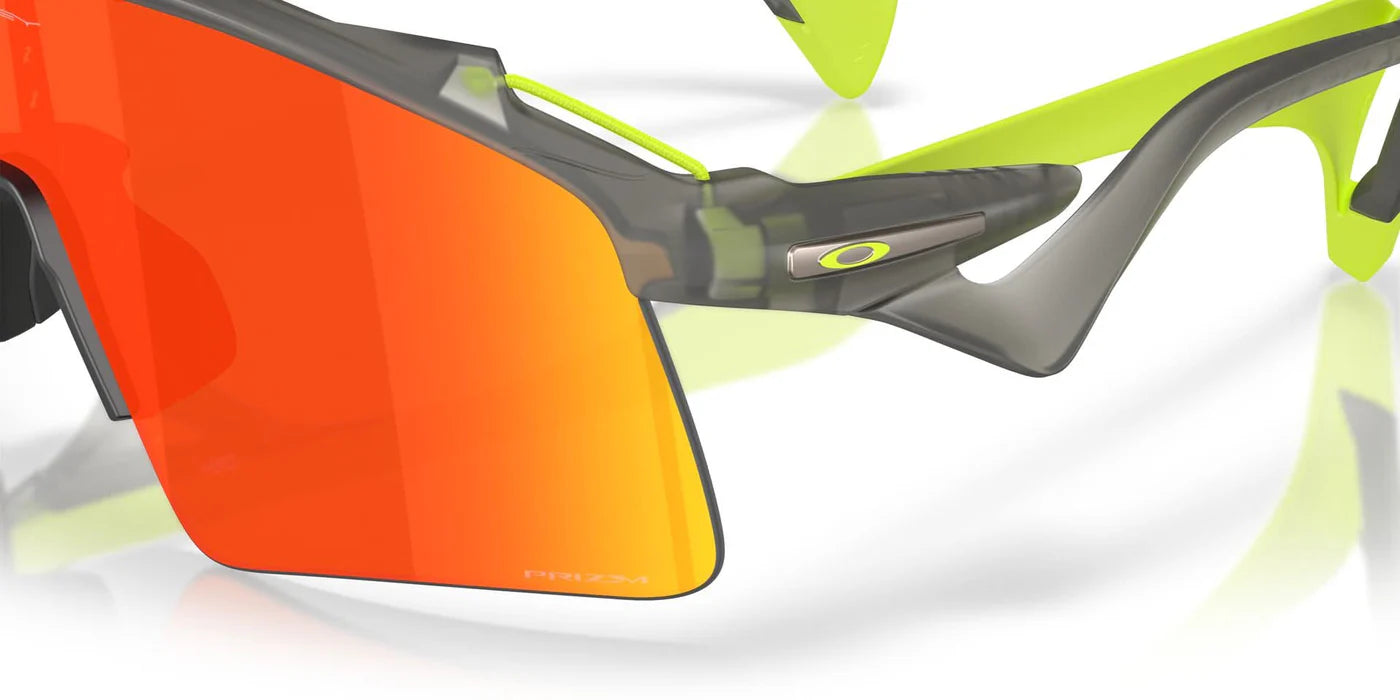 Oakley Sports Sunglasses 9519-04 Stunt Wing Matte Grey Smoke Prizm Ruby