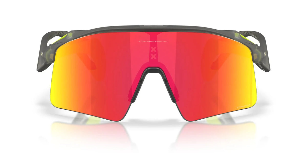 Oakley Sports Sunglasses 9519-04 Stunt Wing Matte Grey Smoke Prizm Ruby