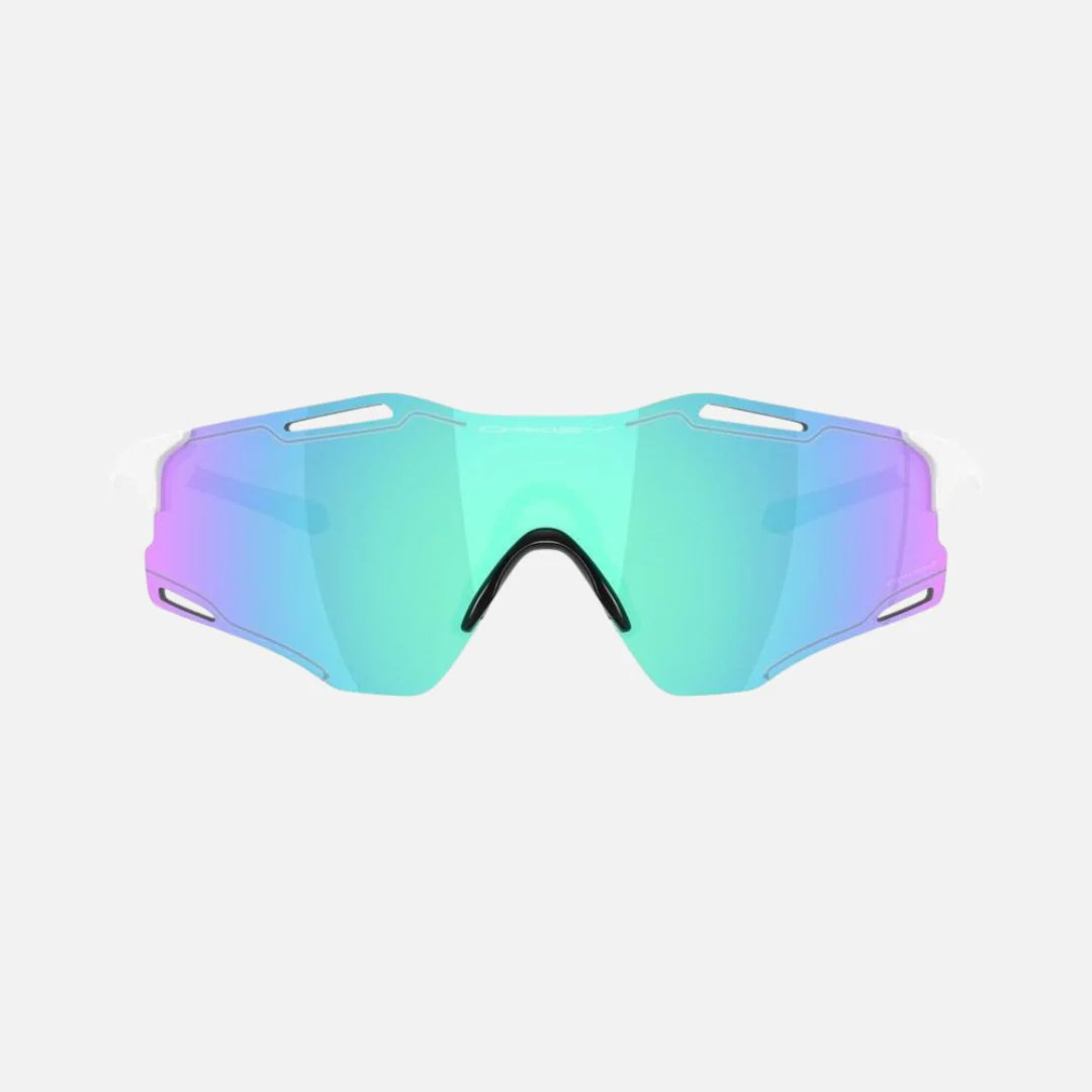 Oakley Sports Sunglasses 9512-02 Cybr Zero Polished White Prizm Sapphire