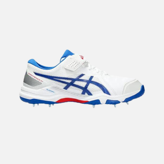 Asics Speed Menace FF White/Tuna Blue Cricket Shoes