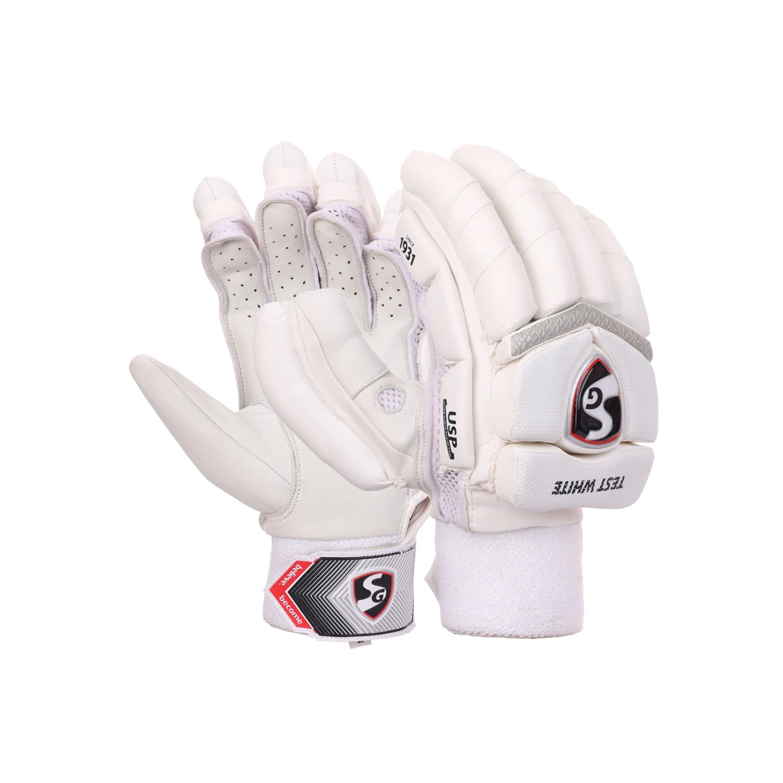 SG Batting Gloves Test White