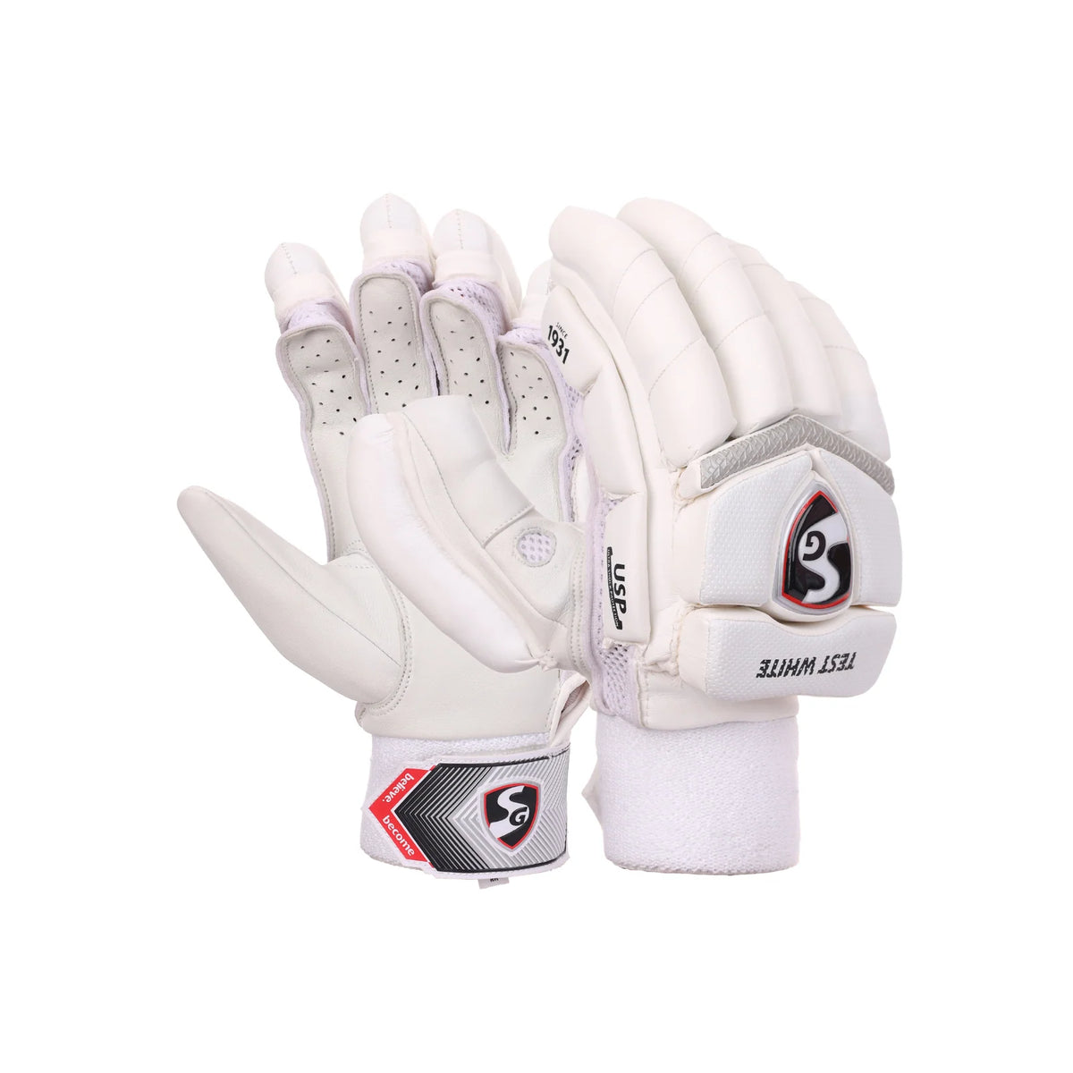 SG Batting Gloves Test White