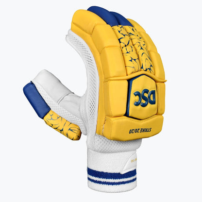 DSC Strike 20/20 Batting Gloves (Yellow)