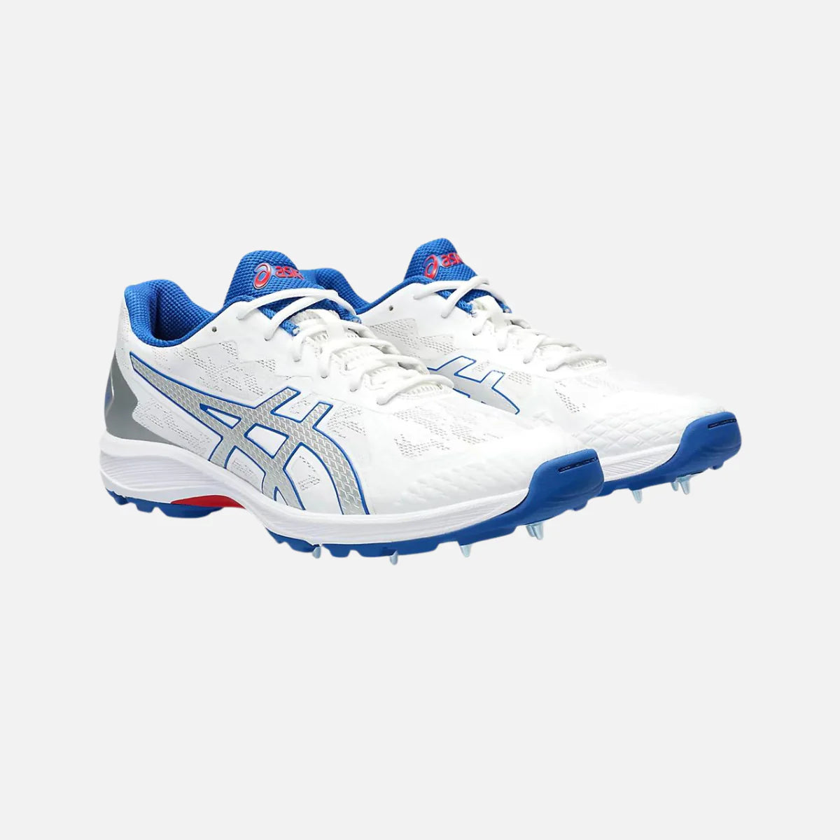 Asics Strike Rate FF White/Pure Silver Cricket Shoes