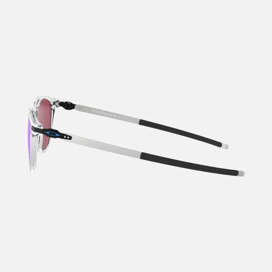 Oakley Sports Sunglasses 9439-04 Pitchman R Polished Clear Prizm Sapphire