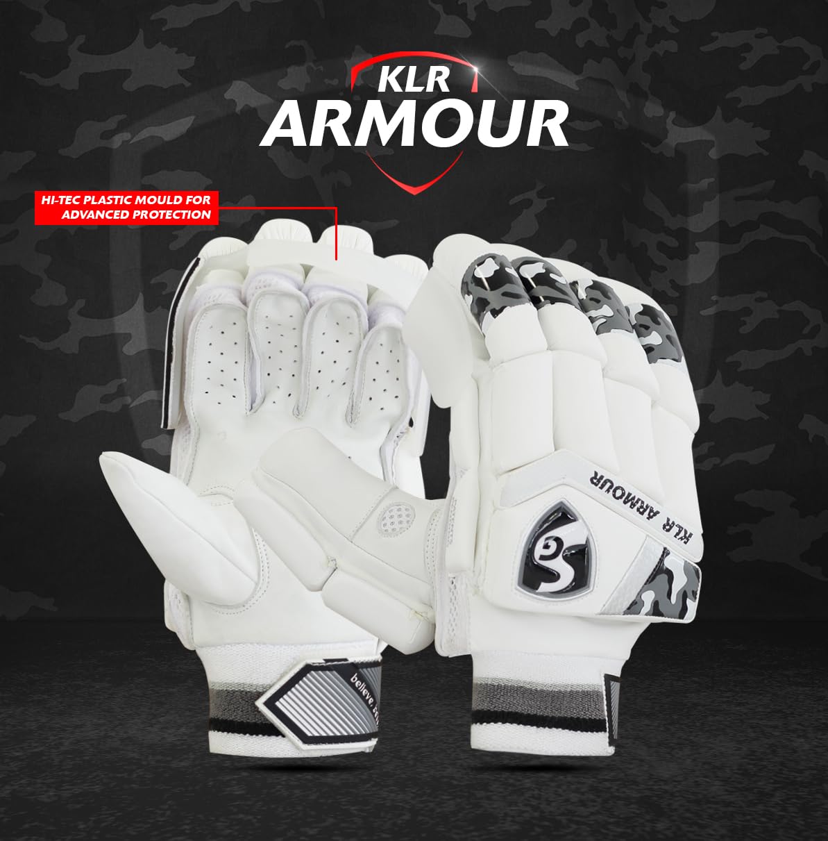 SG Batting Gloves KLR Armour