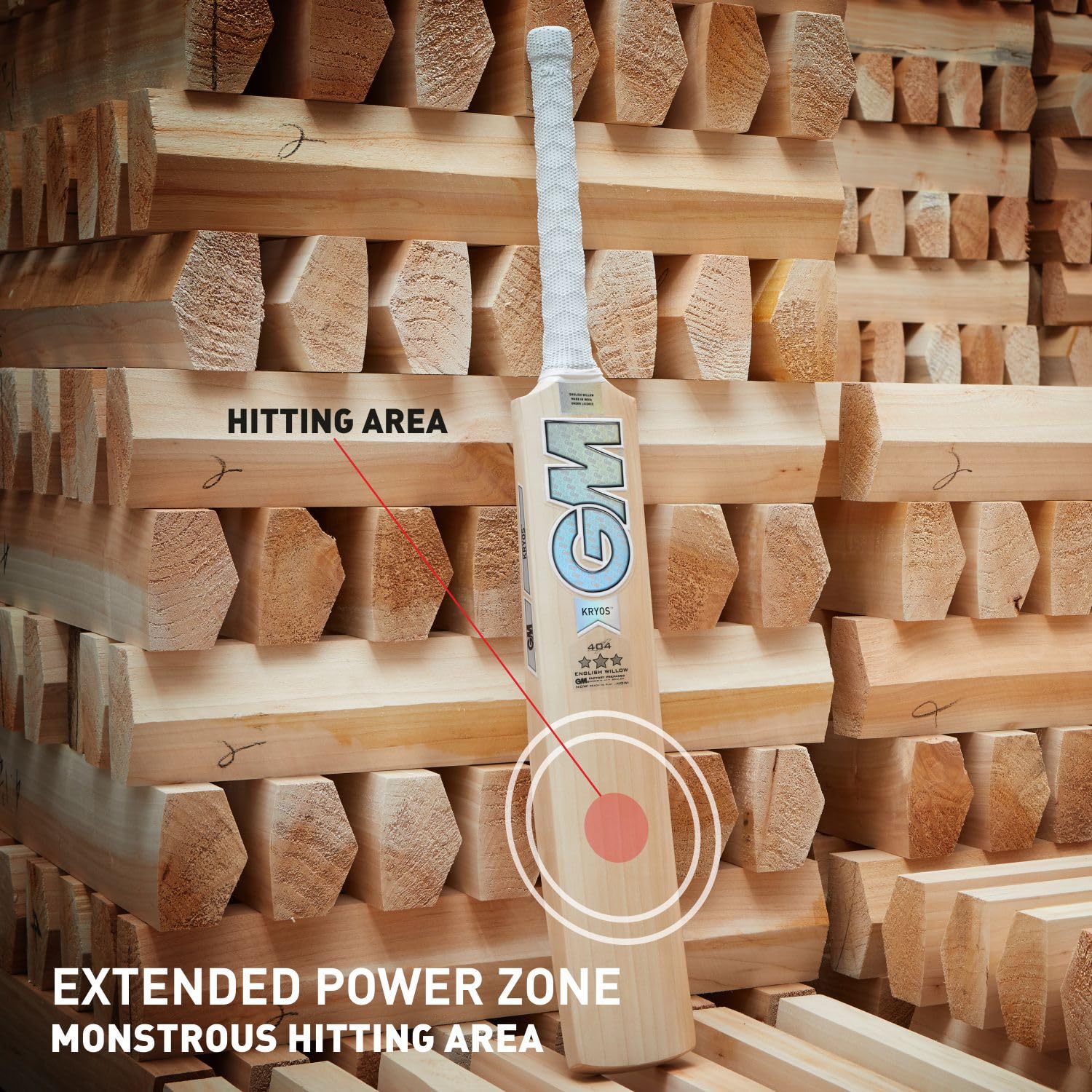 GM Cricket Bat Kryos 404