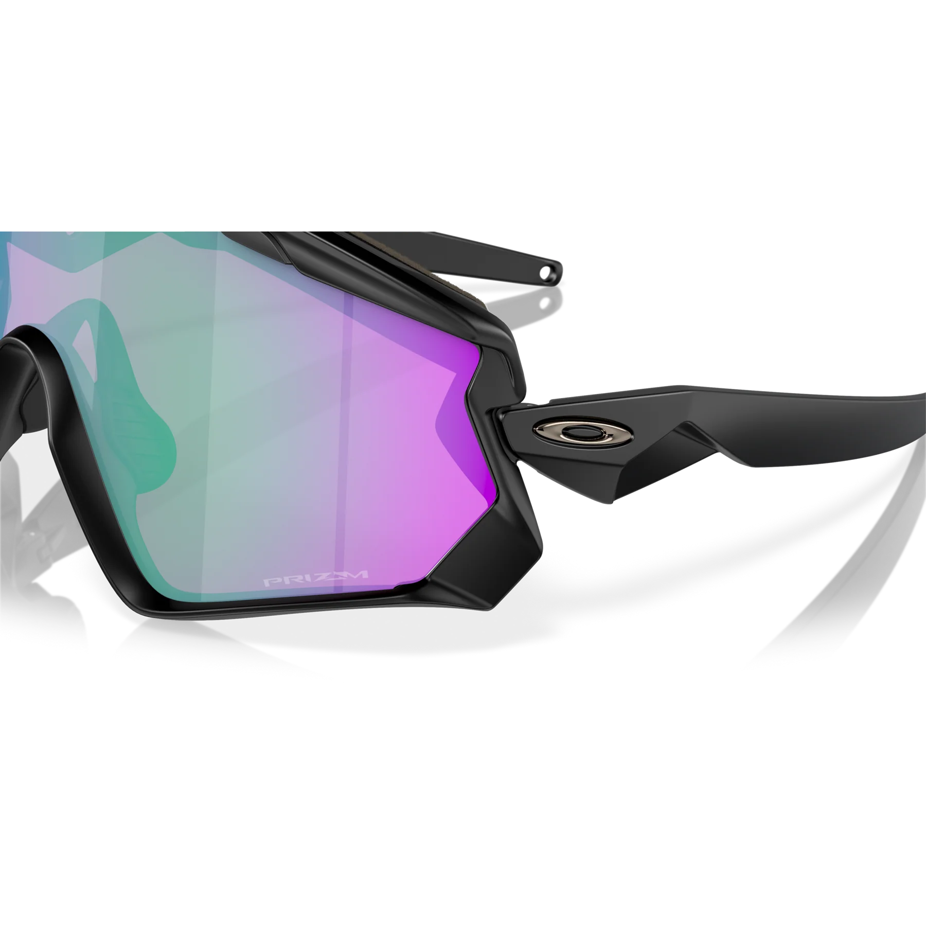 Oakley Sports Sunglasses 9418-28 Wind Jacket Matte Black Prizm Road Jade