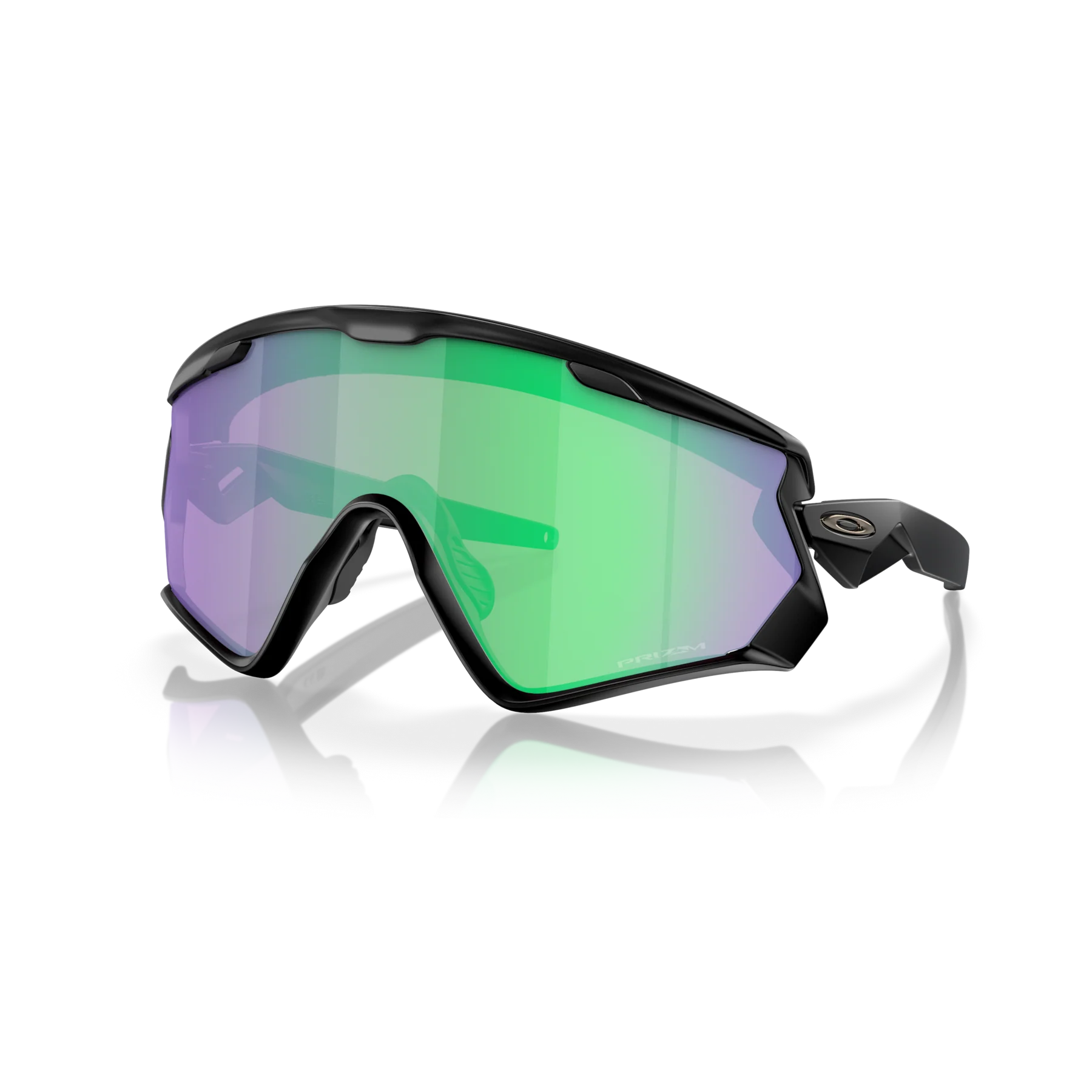 Oakley Sports Sunglasses 9418-28 Wind Jacket Matte Black Prizm Road Jade