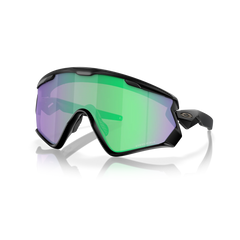 Oakley Sports Sunglasses 9418-28 Wind Jacket Matte Black Prizm Road Jade