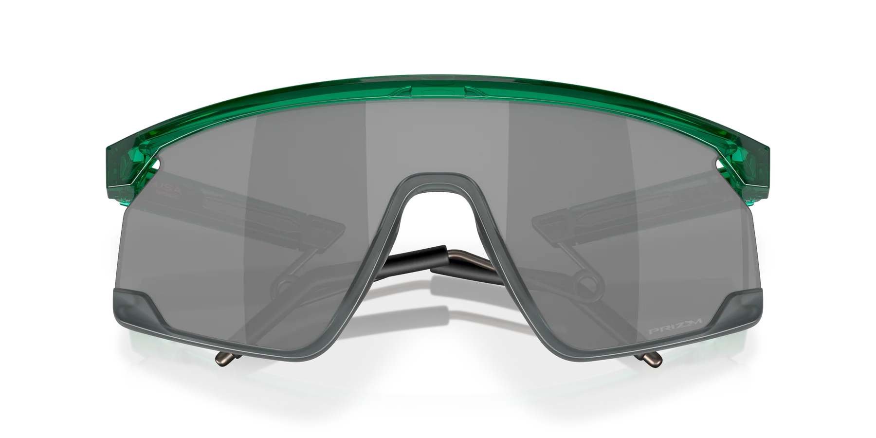 Oakley Sports Sunglasses 9237-05 BXTR Metal Trans Viridian Prizm Black